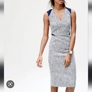 J Crew Tweed and Eyelet work dress